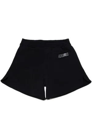Maison Margiela Numbers-motif cotton track shorts