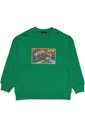 Nº21 Graphic-print cotton sweatshirt