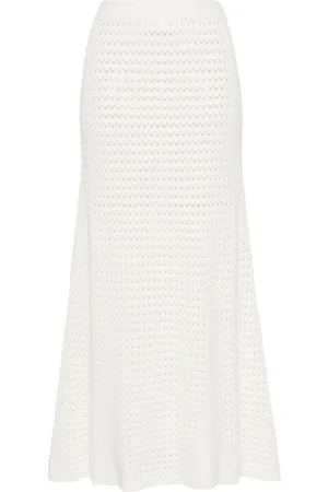 RAQUEL DINIZ Open-knit long skirt
