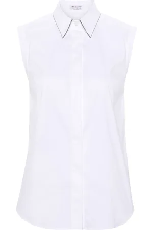 Brunello Cucinelli Sleeveless button-up shirt