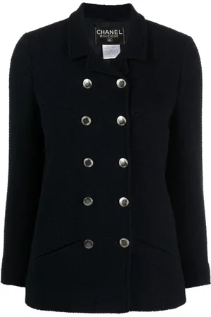 CHANEL 1998 double-breasted tweed jacket