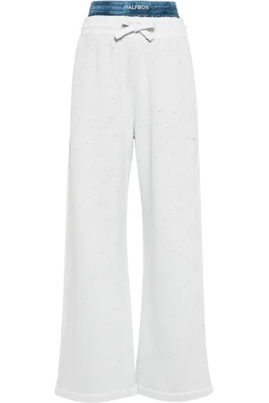 Halfboy Layered straight-leg track pants