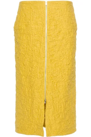 Jil Sander Cloqué midi skirt