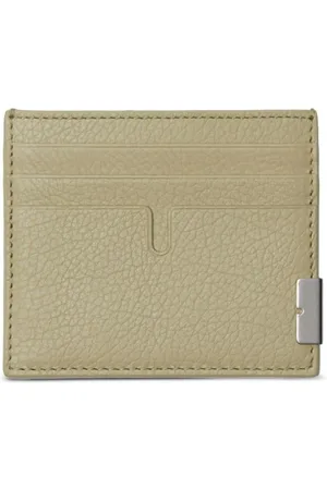 Burberry Tall B cut leather cardholder