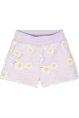 MONNALISA Daisy-print stretch-cotton shorts
