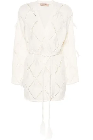 Twin-Set Diamond-pattern cardigan