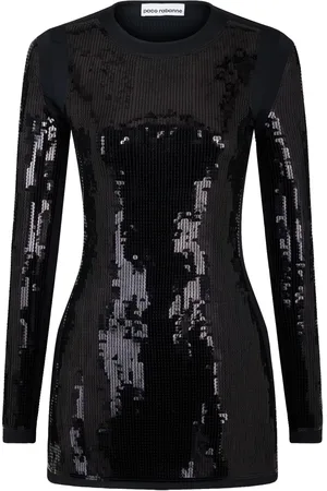Paco rabanne Sequin-embellished long-sleeve dress
