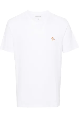 Maison Kitsuné Fox-patch cotton T-shirt