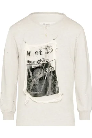 Maison Margiela Invitation distressed cotton sweatshirt
