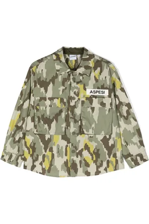 Aspesi Camouflage-print cotton shirt