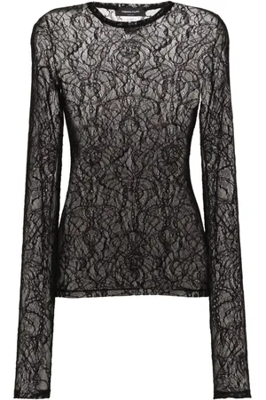 Fabiana Filippi Semi-sheer lace blouse
