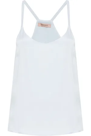 Twin-Set Sleeveless satin top