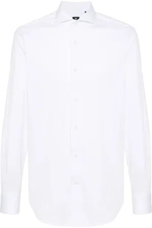 Boggi Milano Piqué-weave shirt