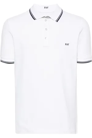 FAY Embroidered-logo polo shirt