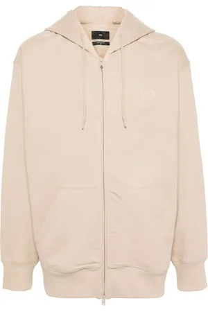 Y-3 Logo-print zip-up hoodie