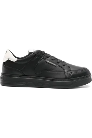 Emporio Armani Lace-up leather sneakers
