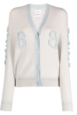 Barrie Contrast-trim cashmere cardigan
