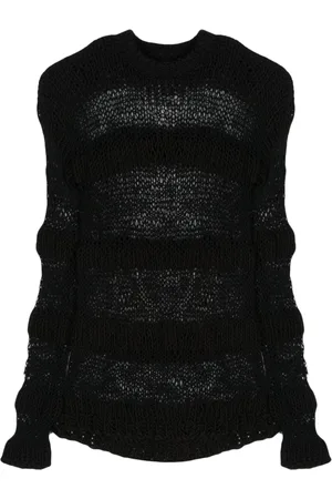 HELIOT EMIL Striped open-knit jumper