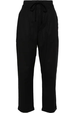 THOM KROM Drop-crotch straight-leg cropped trousers