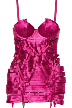 BORDELLE Angela satin minidress