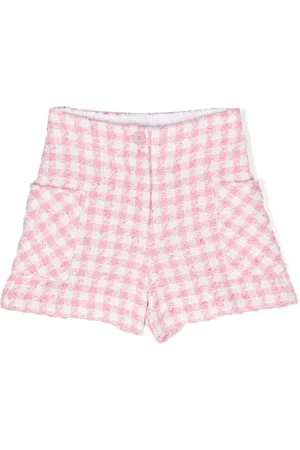 MONNALISA Houndstooth bouclé shorts