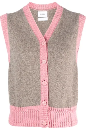 Barrie Sleeveless cashmere cardigan