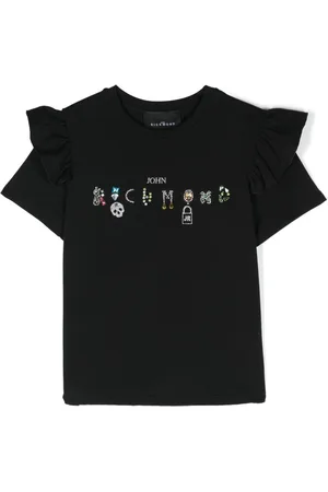 John Richmond Crystal-embellished cotton T-shirt