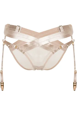 BORDELLE Tomoe satin harness brief
