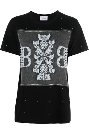 Barrie Logo-embroidered embellished T-shirt