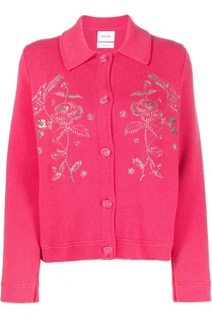 Barrie Floral-embroidered beaded jacket