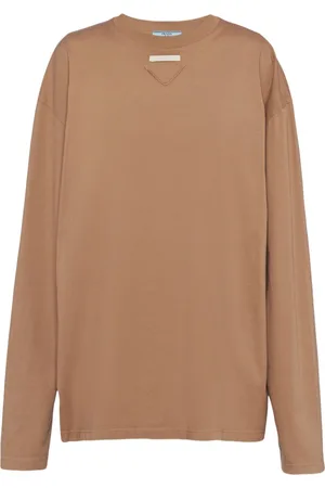 Prada Triangle-logo jersey T-shirt
