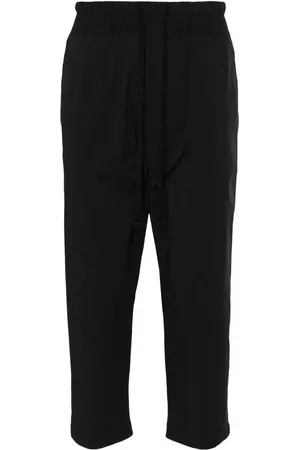 THOM KROM Elasticated-waist cropped trousers