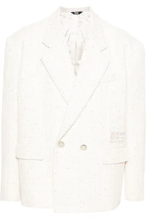 GCDS Sequin-embellished tweed blazer
