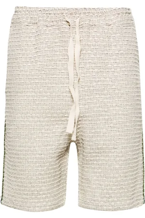 Drôle de Monsieur Braid-trim bouclé shorts