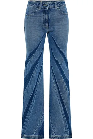 DION LEE Darted bootcut jeans