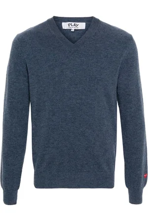 Comme des Garçons Logo-appliqué wool jumper