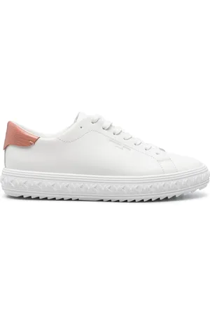 Michael Kors Logo-embossed leather sneakers