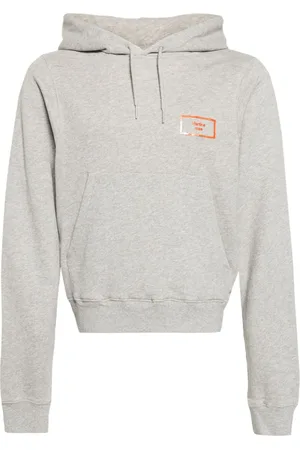 MARTINE ROSE Logo-appliqué cotton hoodie