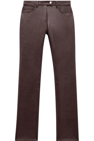 Courrèges Straight-leg vinyl trousers