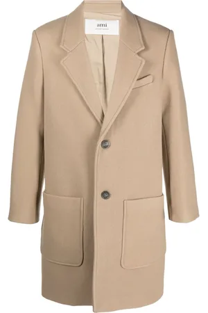 Ami Virgin wool single-breasted coat