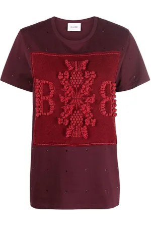 Barrie Logo-embroidered embellished T-shirt