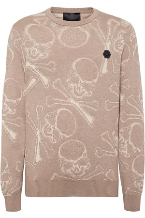Philipp Plein Skull & Bones-jacquard jumper
