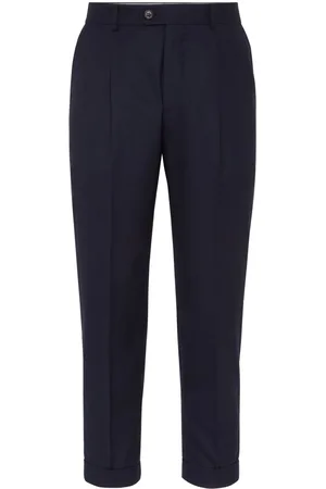 Brunello Cucinelli Tapered-leg wool trousers
