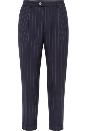 Brunello Cucinelli Tapered-leg wool trousers