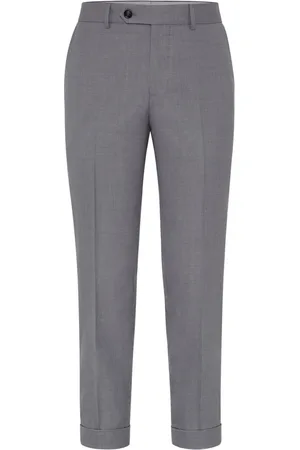 Brunello Cucinelli Tapered-leg tailored trousers