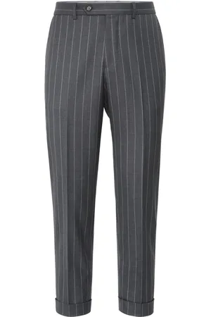 Brunello Cucinelli Striped virgin-wool trousers