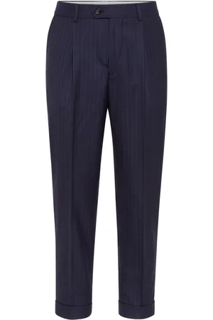 Brunello Cucinelli Tapered-leg wool trousers