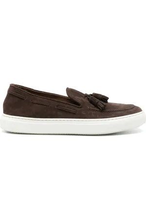 Fratelli Rossetti Tassel-detail suede Boat shoes