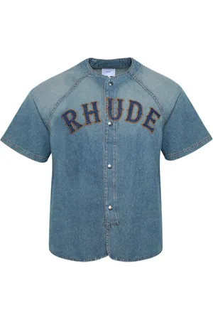 Rhude Baseball denim shirt