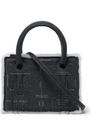 Dentro Mini Otto Paper leather tote bag